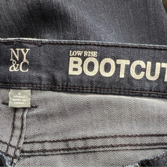 NY&C Dark Wash Boot Cut Blue Jeans Western Rodeo - Picture 4 of 6